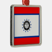 Vlag van Savannah (Georgië) Metalen Ornament (Rechts)