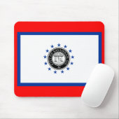 Vlag van Savannah (Georgië) Muismat (Met muis)