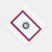 Vlag van Savannah (Georgië) Servet (Hoek)