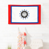 Vlag van Savannah (Georgië) Spandoek (Insitu)