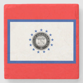 Vlag van Savannah (Georgië) Stenen Onderzetter