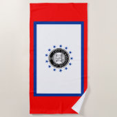 Vlag van Savannah (Georgië) Strandlaken (Voorkant)