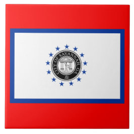Vlag van Savannah (Georgië) Tegeltje
