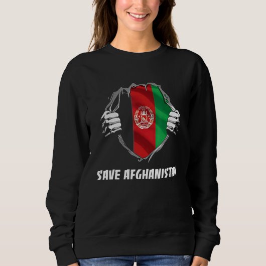 Vlag van Save Afghanistan Trui (Voorkant)
