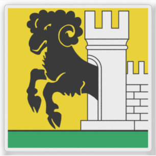 Vlag van Schaffhausen, Zwitserland Sticker