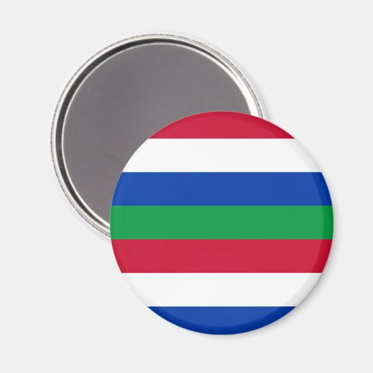 Vlag van Schiermonnikoog Magneet (Voorkant / Achterkant)