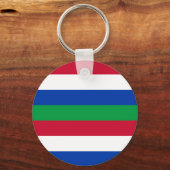 Vlag van Schiermonnikoog Sleutelhanger (Voorkant)