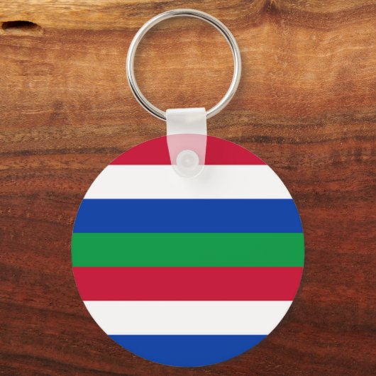 Vlag van Schiermonnikoog Sleutelhanger (Voorkant)