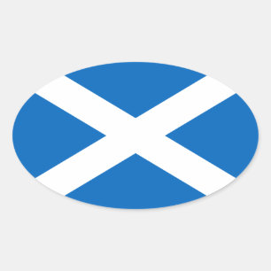 Vlag van Schotland - Bratach na h-Alba Ovale Sticker
