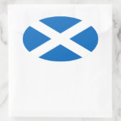 Vlag van Schotland - Bratach na h-Alba Ovale Sticker (Tas)