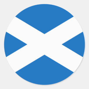 Vlag van Schotland - Bratach na h-Alba Ronde Sticker