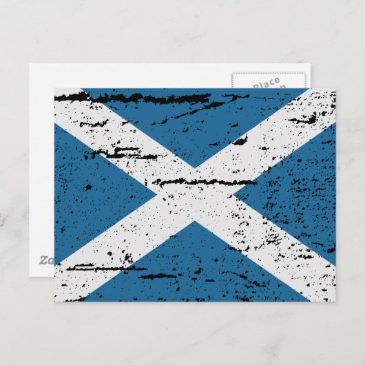 VLAG VAN SCHOTLAND BRIEFKAART (Voorkant / Achterkant)