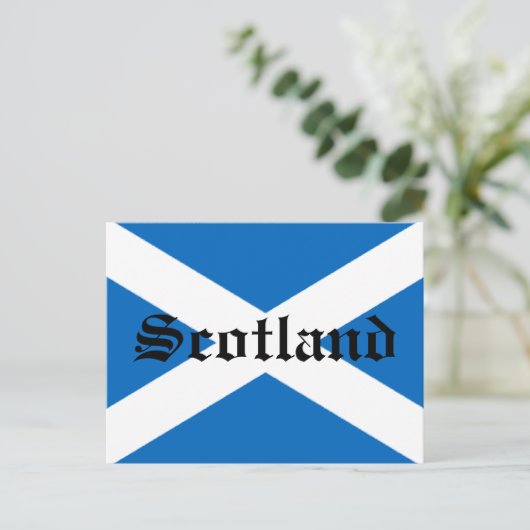 Vlag van Schotland Briefkaart (Staand voorkant)