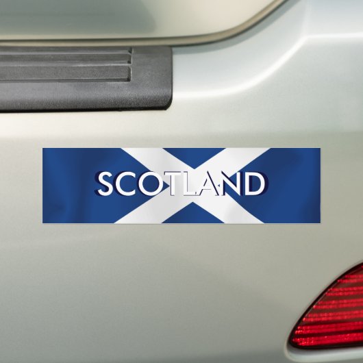Vlag van Schotland Bumpersticker (Op auto)