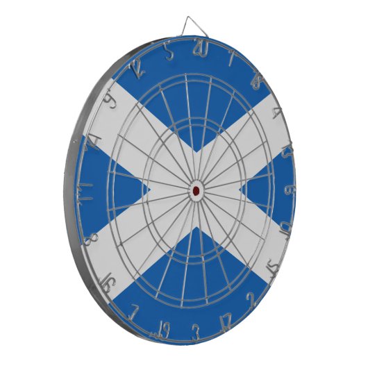 Vlag van Schotland Dartbord (Voorkant Links)