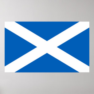 Vlag van Schotland, de vlag van Saltire, het Andre Poster