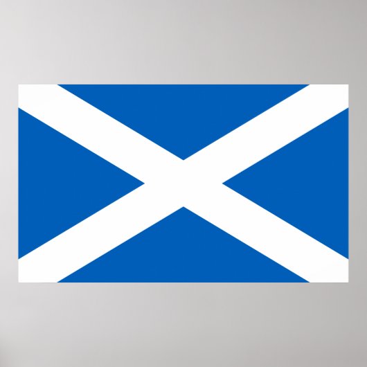 Vlag van Schotland, de vlag van Saltire, het Andre Poster (Voorkant)