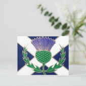 Vlag van Schotland en Thistle Briefkaart (Staand voorkant)