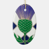 Vlag van Schotland en Thistle Keramisch Ornament (Rechts)