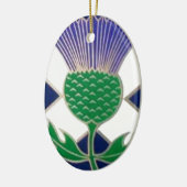 Vlag van Schotland en Thistle Keramisch Ornament (Links)