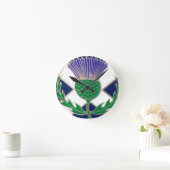 Vlag van Schotland en Thistle Ronde Klok (Huis)