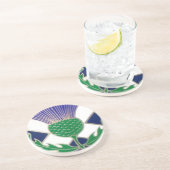 Vlag van Schotland en Thistle Zandsteen Onderzetter (Zijkant)