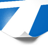 Vlag van Schotland Foto Afdruk (Hoek)