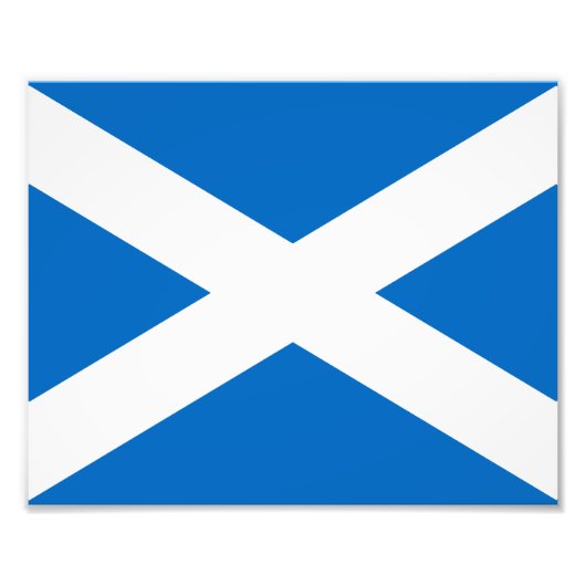 Vlag van Schotland Foto Afdruk (Voorkant)