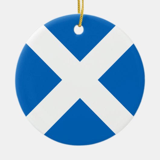 Vlag van Schotland Keramisch Ornament (Voorkant)