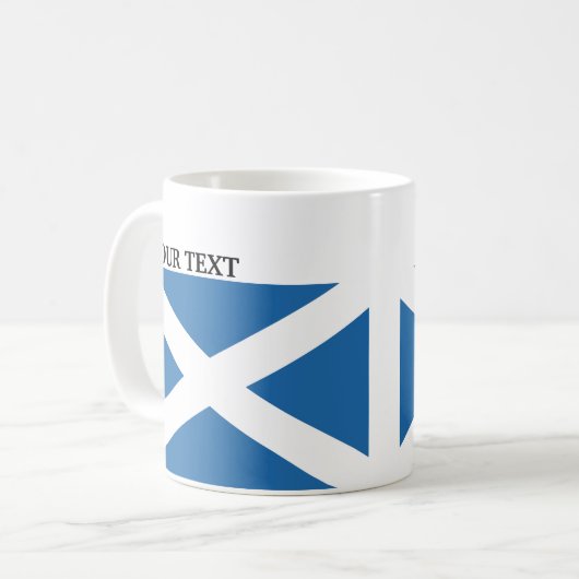 Vlag van Schotland Koffiemok (Voorkant links)