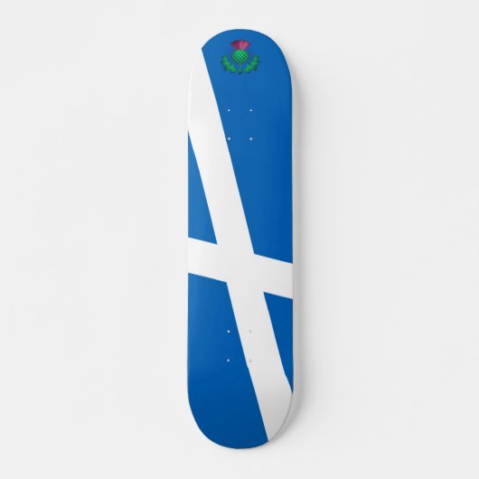 Vlag van Schotland met Distel Persoonlijk Skateboard (Voorkant)