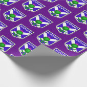 vlag van Schotland met een dikke in een schild Cadeaupapier (Hoek)