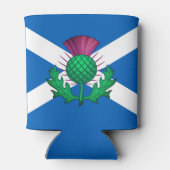 Vlag van Schotland met Thistle bovenop Blikjeskoeler (Achterkant)