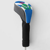 Vlag van Schotland met Thistle bovenop Golfheadcover (Schuin)