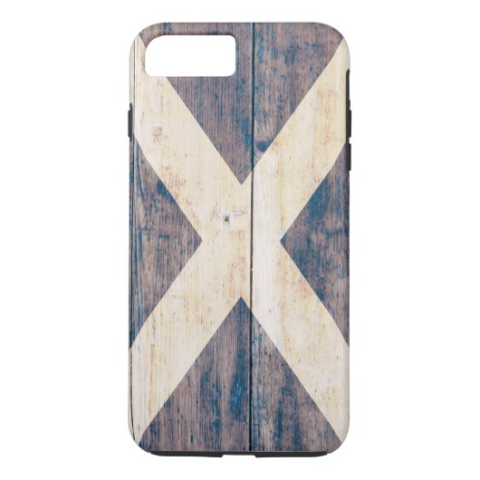 Vlag van Schotland op hout Case-Mate iPhone Case (Achterkant)