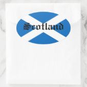 Vlag van Schotland Ovale Sticker (Tas)