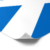 Vlag van Schotland Poster (Hoek)