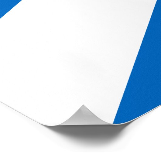 Vlag van Schotland Poster (Hoek)