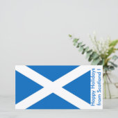 Vlag van Schotland, Prettige Feestdagen vanuit Gro Feestdagenkaart (Staand voorkant)