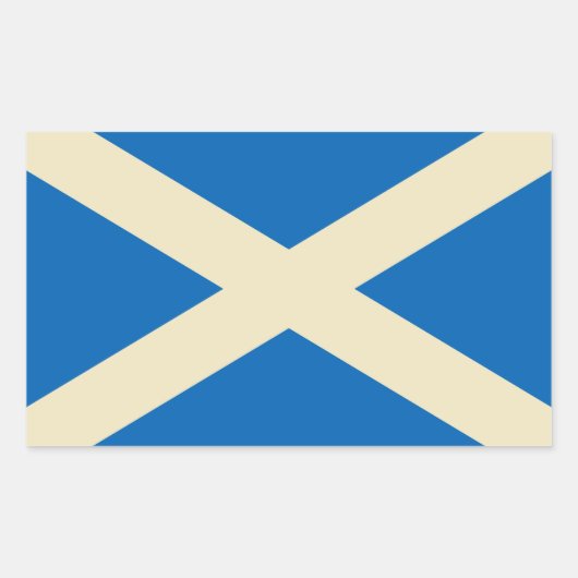 Vlag van Schotland Rechthoekige Sticker (Voorkant)