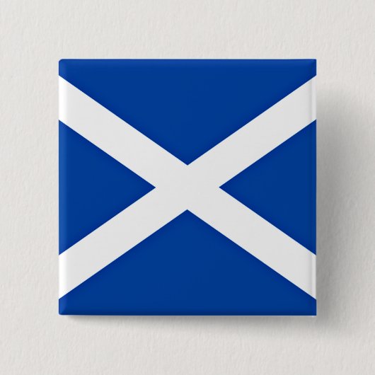 Vlag van Schotland Vierkante Button 5,1 Cm (Voorkant)