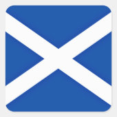 Vlag van Schotland Vierkante Sticker (Voorkant)