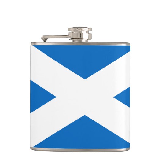 Vlag van Schotland Vinyl Wrapped Flask Heupfles (Voorkant)