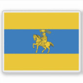 Vlag van Schwerin, Duitsland Sticker (Voorkant)