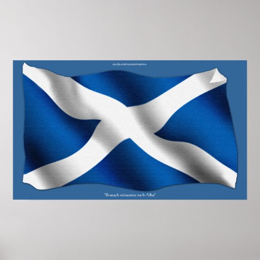 Vlag van Scotland Bratach nàiseanta na h-Alba Prin Poster (Voorkant)