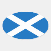Vlag van Scotland Oval Sticker (Voorkant)