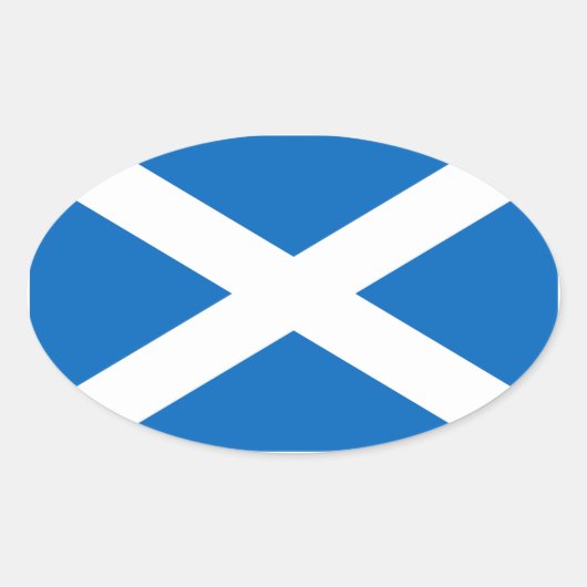 Vlag van Scotland Oval Sticker (Voorkant)