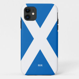 vlag van Scotland Saltire White op Blue St Andrews iPhone 11 Hoesje