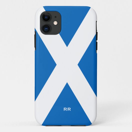 vlag van Scotland Saltire White op Blue St Andrews Case-Mate iPhone Case (Achterkant)