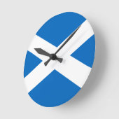 Vlag van Scotland Wall Clock Ronde Klok (Hoek)